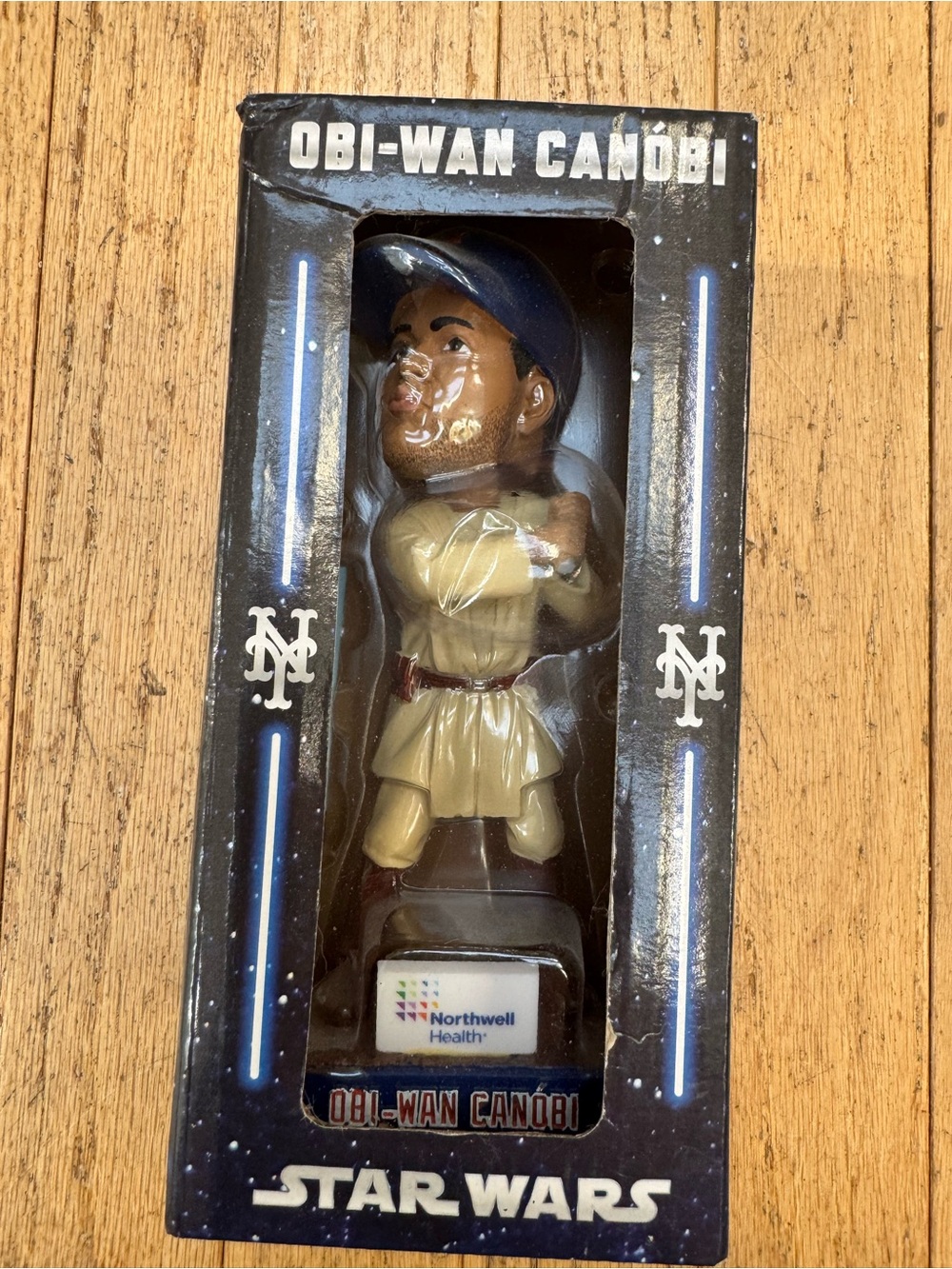 NY Mets Obi-Wan Canobi Star Wars Bobblehead Collectible